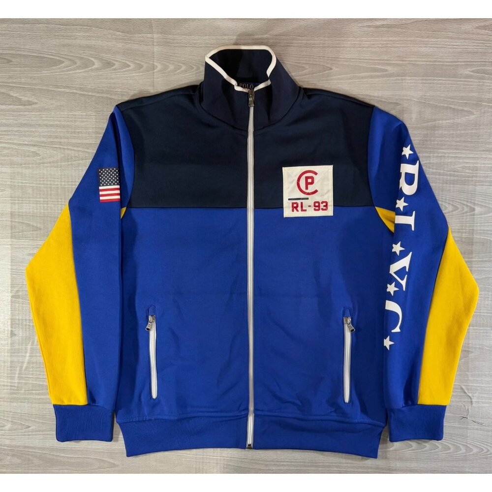 Polo Ralph Lauren CP RL-93 RLYC Regatta Jacket sz M color Blue/Yellow NWT